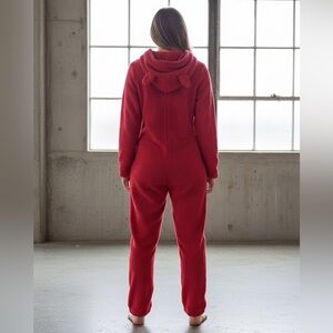 Cozy Red Fleece Onesie
